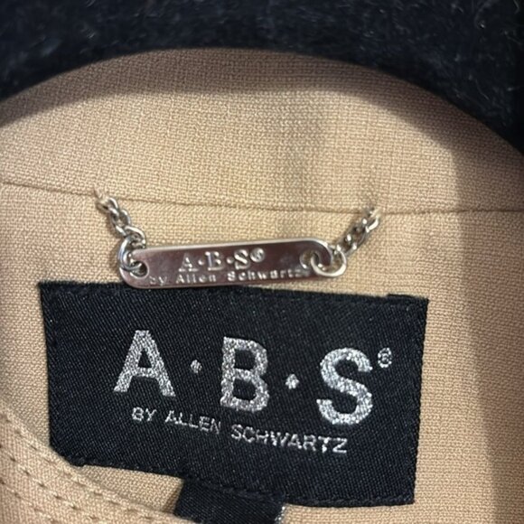 A.B.S by Allen Schwartz: 4 pockets, Fringe pockets & cuffs, lined jacket size 10 - Picture 4 of 10